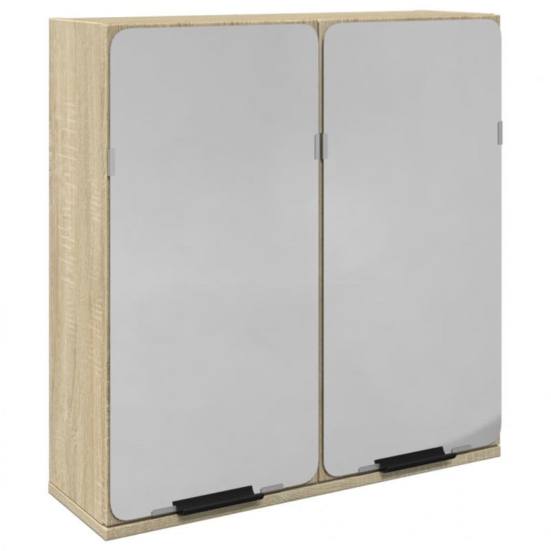 Bad-Spiegelschrank Sonoma-Eiche 64,5x20x66,5 cm Holzwerkstoff