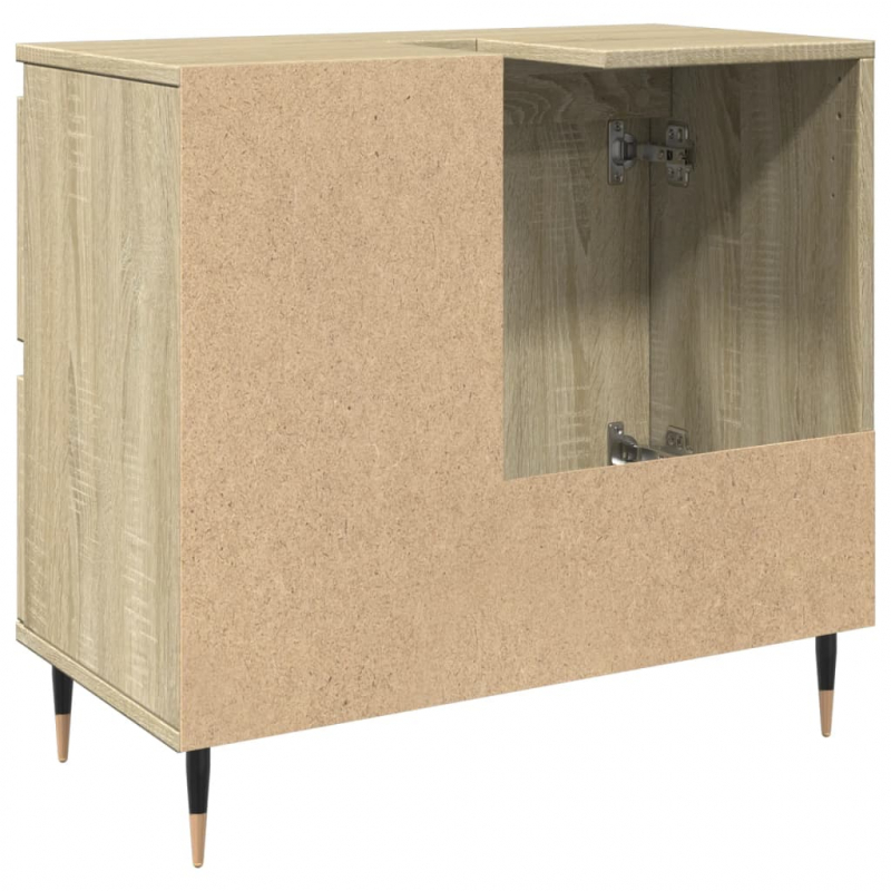 Badschrank Sonoma-Eiche 65x33x60 cm Holzwerkstoff