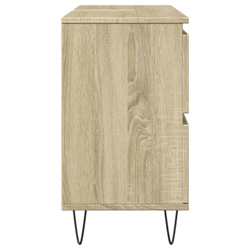 Badschrank Sonoma-Eiche 80x33x60 cm Holzwerkstoff