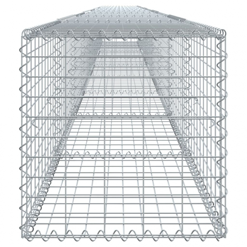 Gabione mit Deckel 900x50x50 cm Verzinktes Eisen