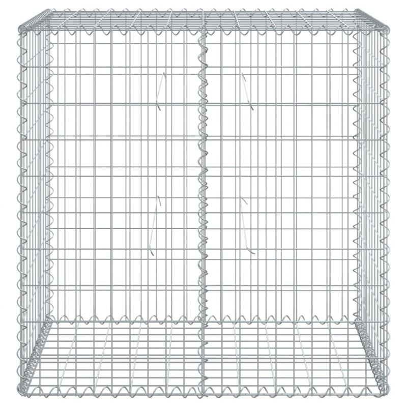 Gabione mit Deckel 100x50x100 cm Verzinktes Eisen