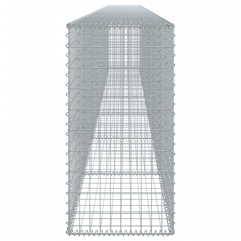 Gabione mit Deckel 700x50x100 cm Verzinktes Eisen