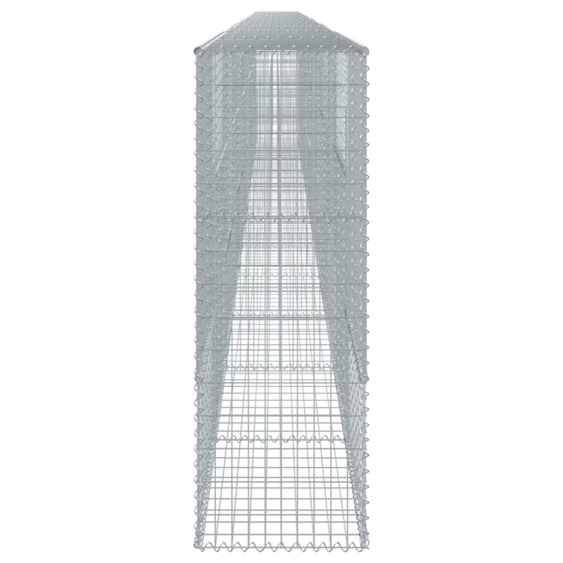 Gabione mit Deckel 1200x50x150 cm Verzinktes Eisen