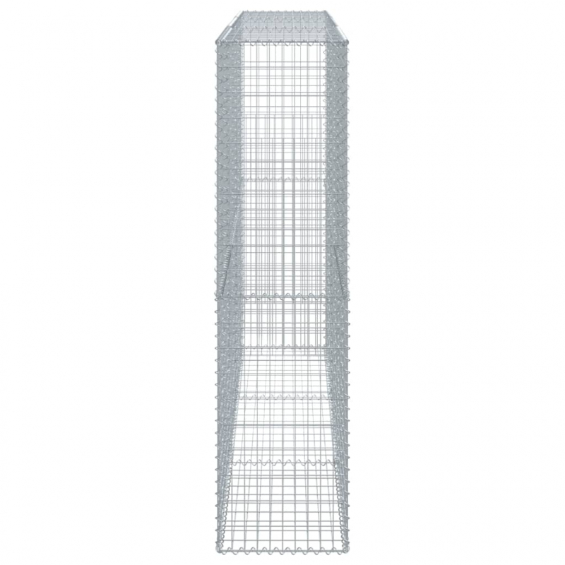 Gabione mit Deckel 300x50x200 cm Verzinktes Eisen