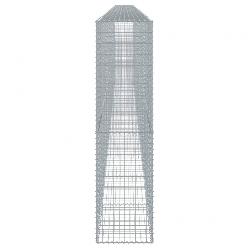 Gabione mit Deckel 1100x50x200 cm Verzinktes Eisen