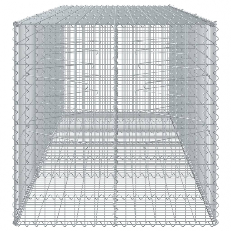 Gabione mit Deckel 350x100x100 cm Verzinktes Eisen