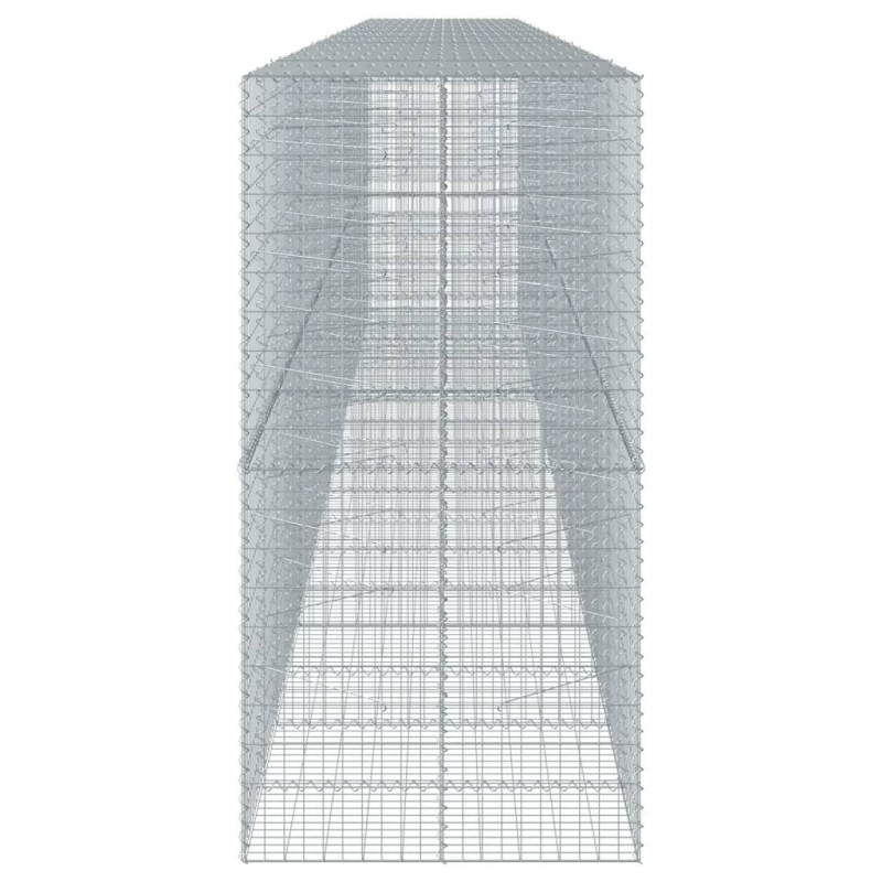 Gabione mit Deckel 900x100x200 cm Verzinktes Eisen