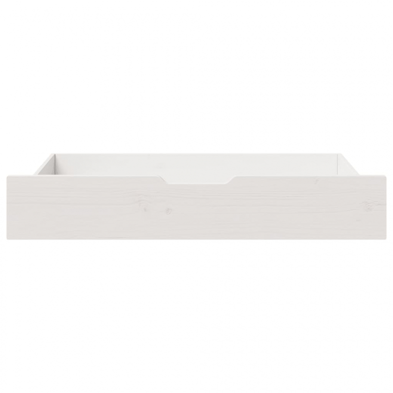 Bettschubladen 2 Stk. Weiß 95x55x17 cm Massivholz Kiefer