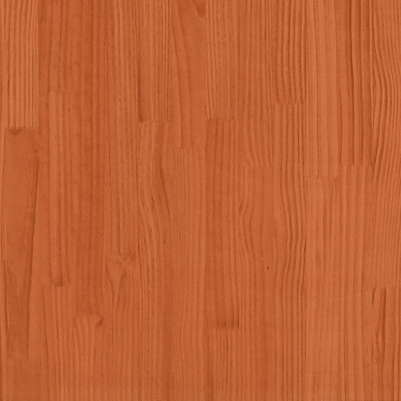 Kopfteil mit Ablagen Wachsbraun 120 cm Massivholz Kiefer