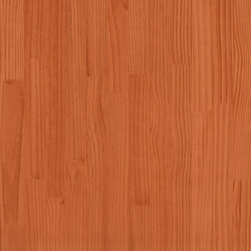 Kopfteil mit Ablagen Wachsbraun 90 cm Massivholz Kiefer