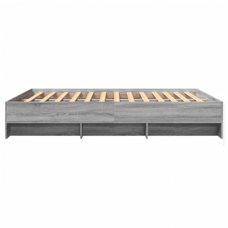 Bettgestell Grau Sonoma 150x200 cm Holzwerkstoff
