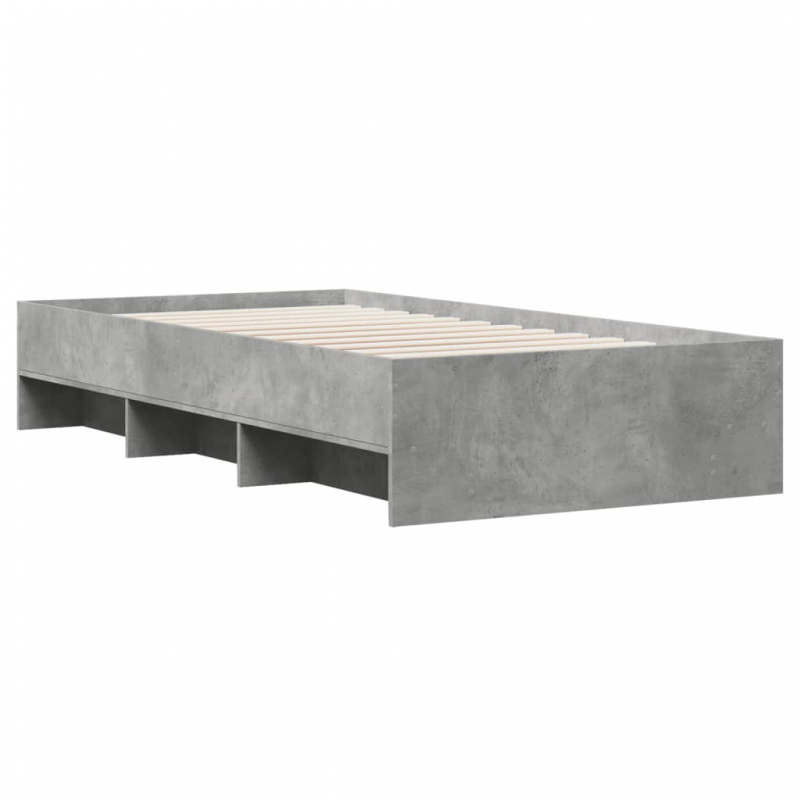 Bettgestell Grau Sonoma 90x200 cm Holzwerkstoff