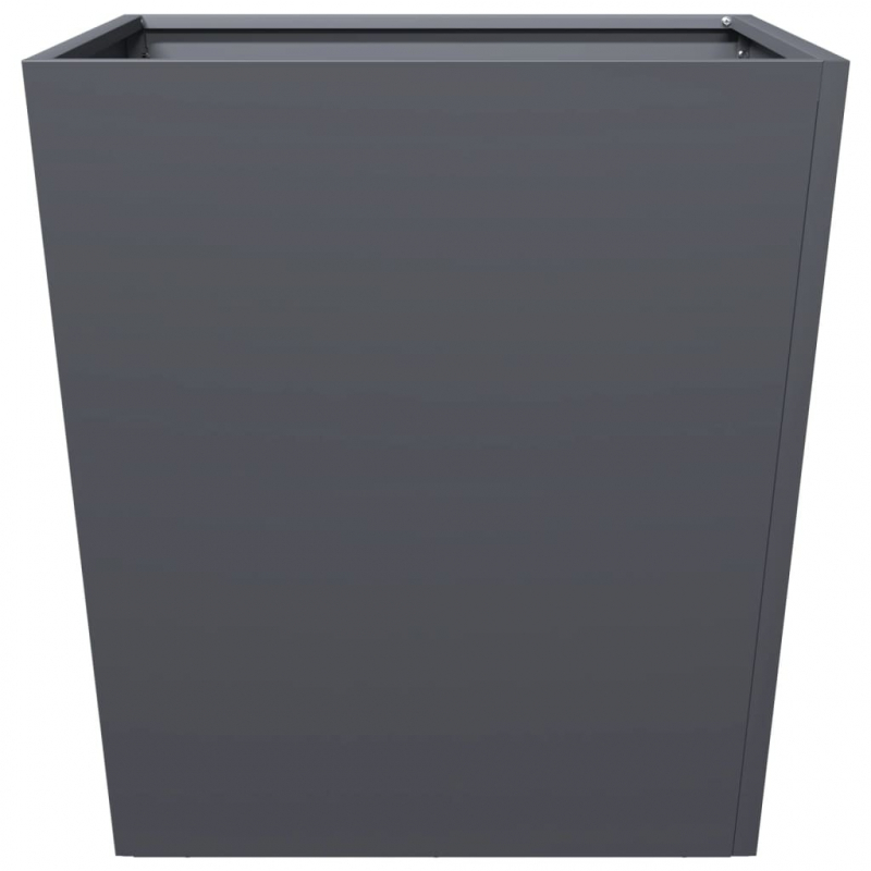 Pflanzkübel 2 Stk. Anthrazit 50x50x50 Stahl