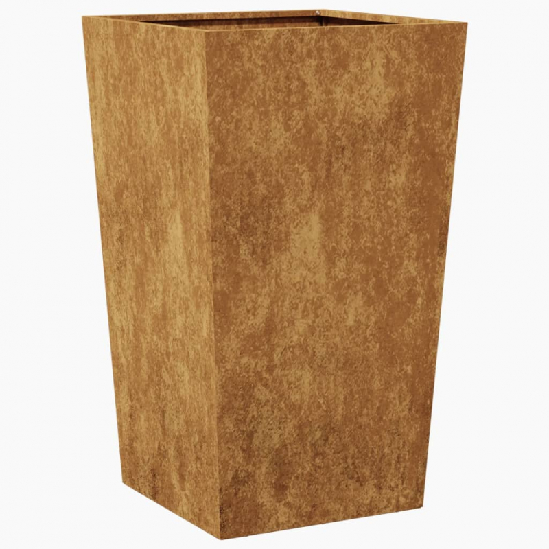 Pflanzkübel 2 Stk. 45x45x75 cm Wetterfester Stahl