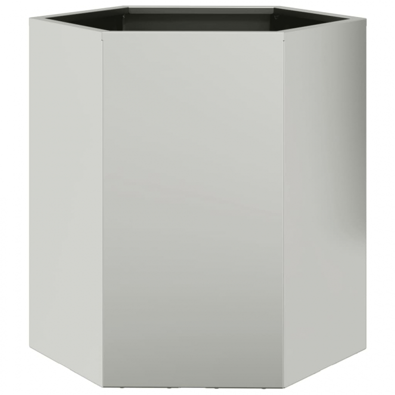 Pflanzkübel 2 Stk. Sechseckig 46x40x45 cm Wetterfester Stahl