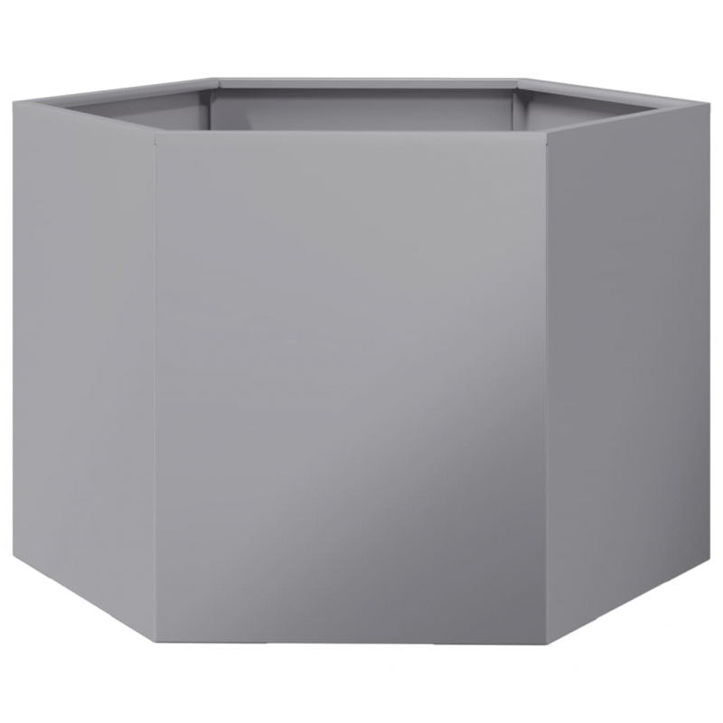 Pflanzkübel Sechseckig 69x60x45 Verzinkter Stahl