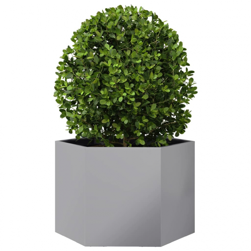 Pflanzkübel Sechseckig 69x60x45 Verzinkter Stahl