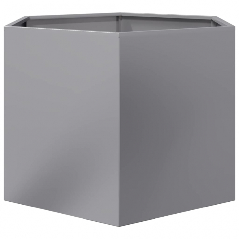 Pflanzkübel Sechseckig 69x60x45 Verzinkter Stahl
