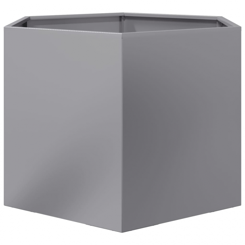 Pflanzkübel Sechseckig 69x60x45 Verzinkter Stahl