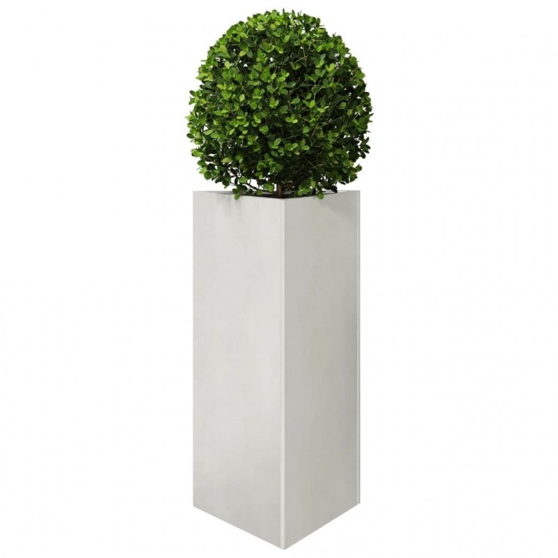 Pflanzkübel 2 Stk. Dreieckig 40x40x75 cm Edelstahl