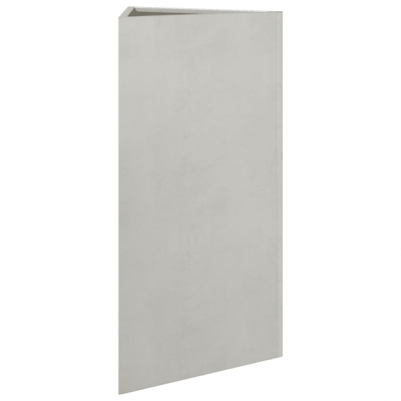 Pflanzkübel 2 Stk. Dreieckig 40x40x75 cm Edelstahl