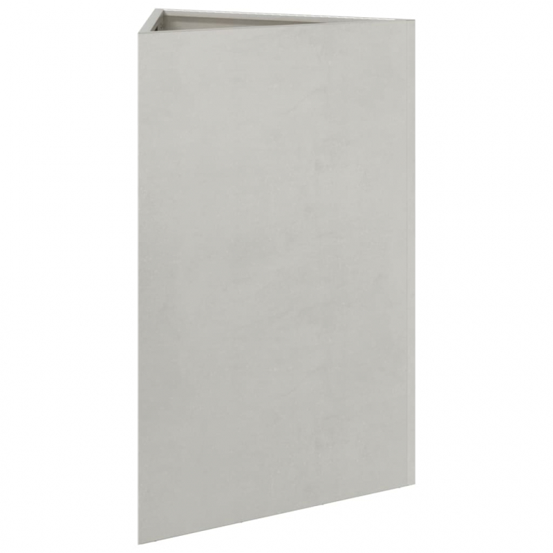 Pflanzkübel 2 Stk. Dreieckig 50x43x75 cm Edelstahl