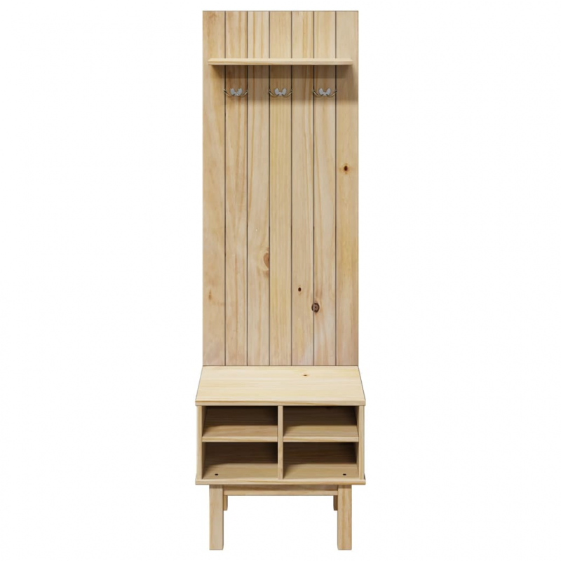 Flurgarderobe OTTA 50x40x160 cm Massivholz Kiefer