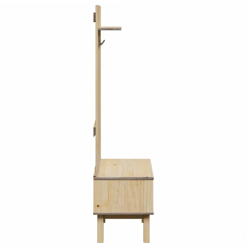 Flurgarderobe OTTA 50x40x160 cm Massivholz Kiefer