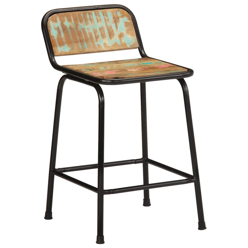 Barhocker 4 Stk. 46x35,5x70 cm Altholz Massivholz
