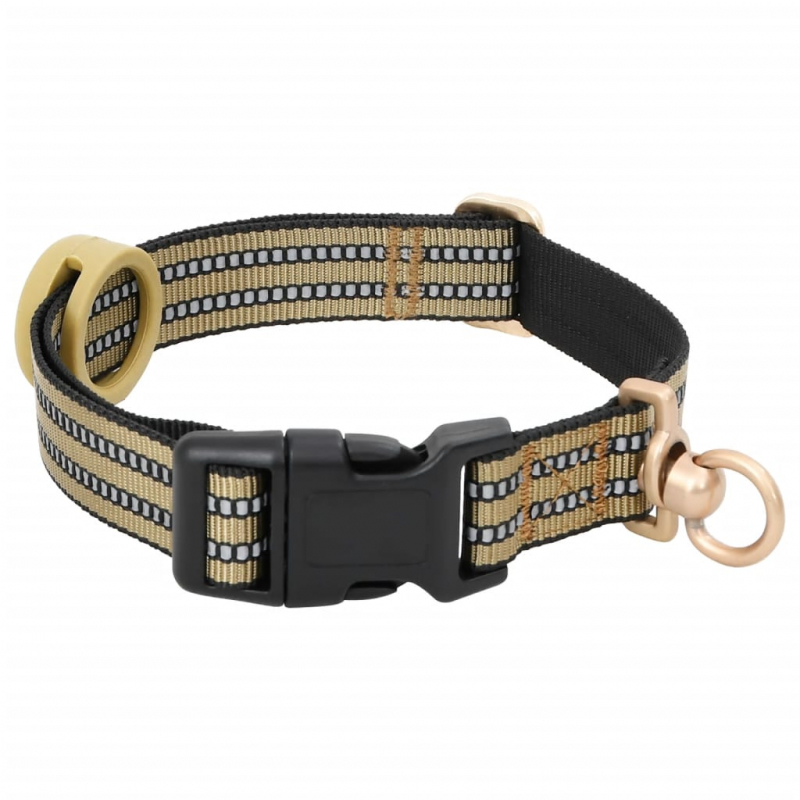 Hundegeschirr mit Leine & Halsband Verstellbar Braun M