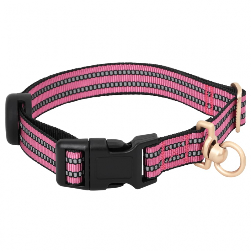 Hundegeschirr mit Leine & Halsband Verstellbar Rosa L