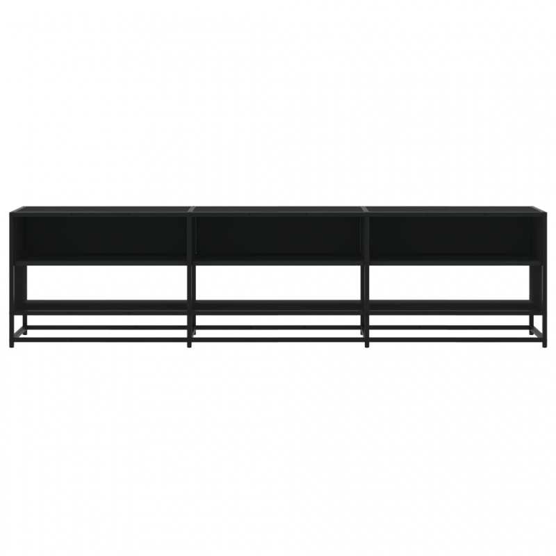 TV-Schrank Schwarz 180x40x46 cm Holzwerkstoff