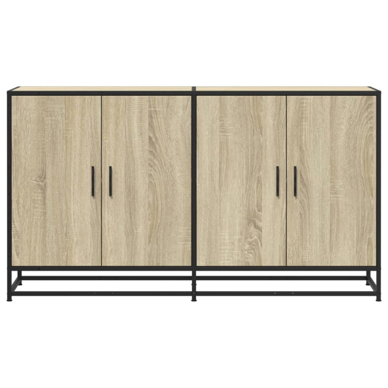 Sideboard Sonoma-Eiche 134x35x76 cm Holzwerkstoff