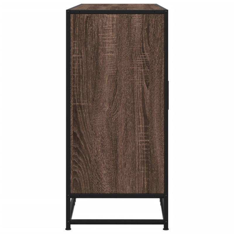 Sideboard Braun Eichen-Optik 134x35x76 cm Holzwerkstoff