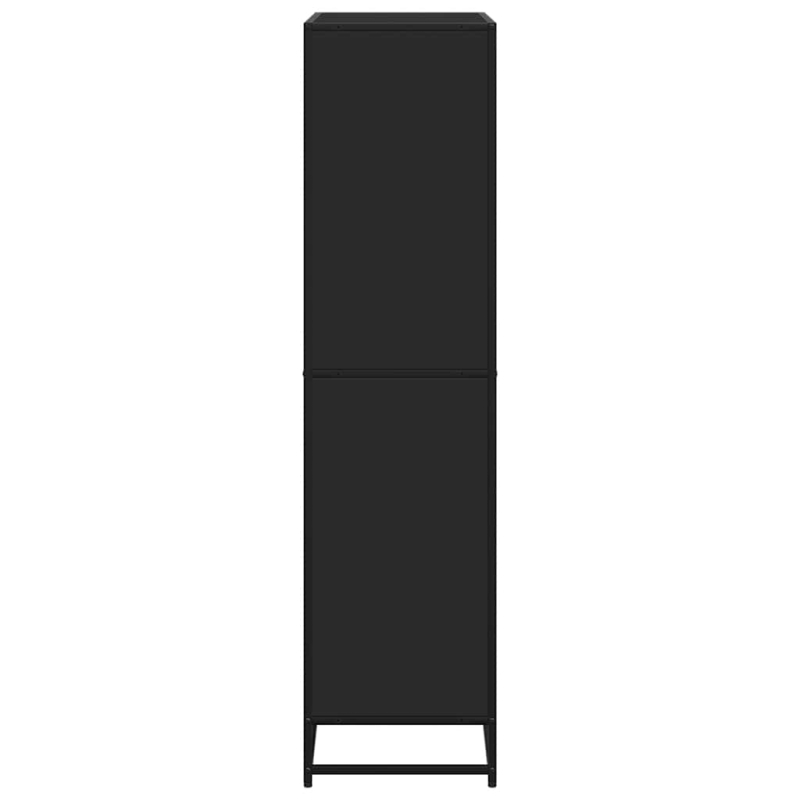 Bücherregal Schwarz 80,5x35x139 cm Holzwerkstoff