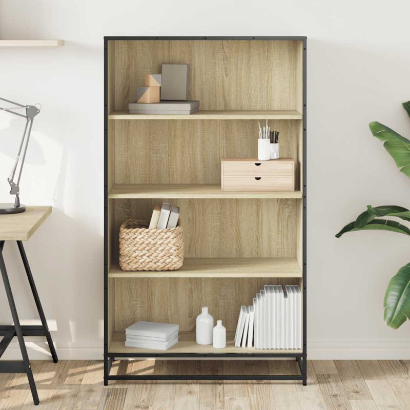 Bücherregal Sonoma-Eiche 80,5x35x139 cm Holzwerkstoff