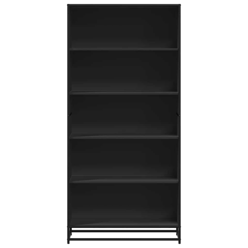 Bücherregal Schwarz 80,5x35x170,5 cm Holzwerkstoff