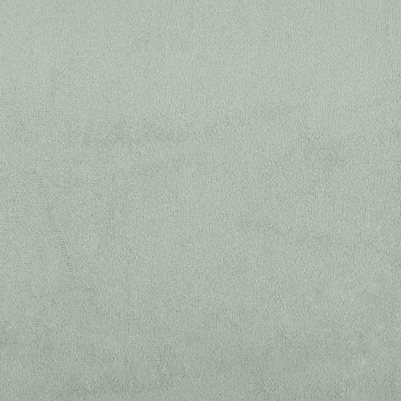 Relaxsessel mit Hocker Hellgrau Samt