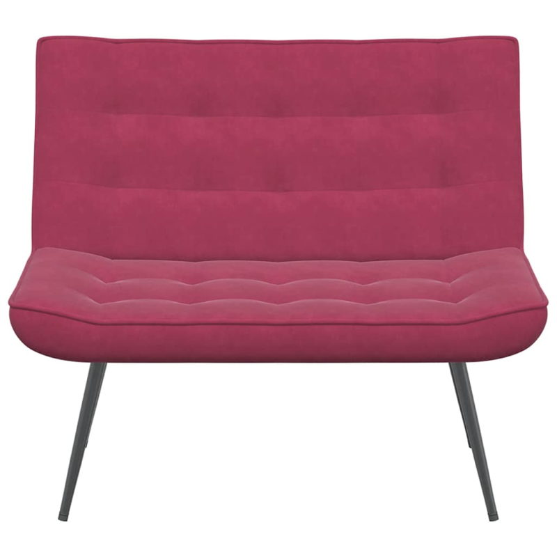 Sitzbank Weinrot 110x74x84 cm Samt