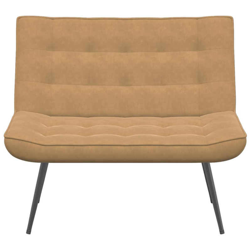 Sitzbank Braun 110x74x84 cm Samt