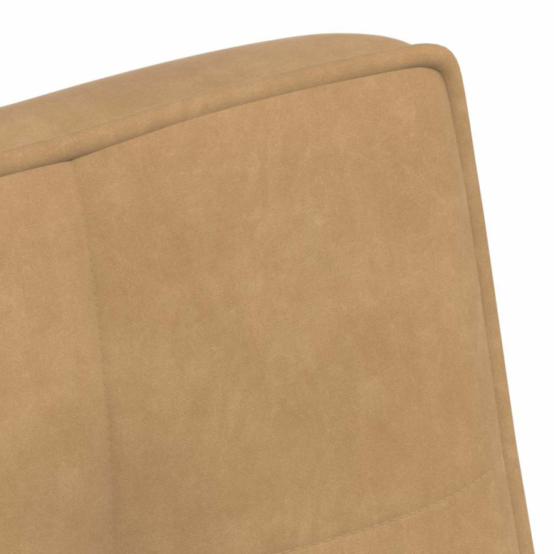 Sitzbank Braun 110x74x84 cm Samt