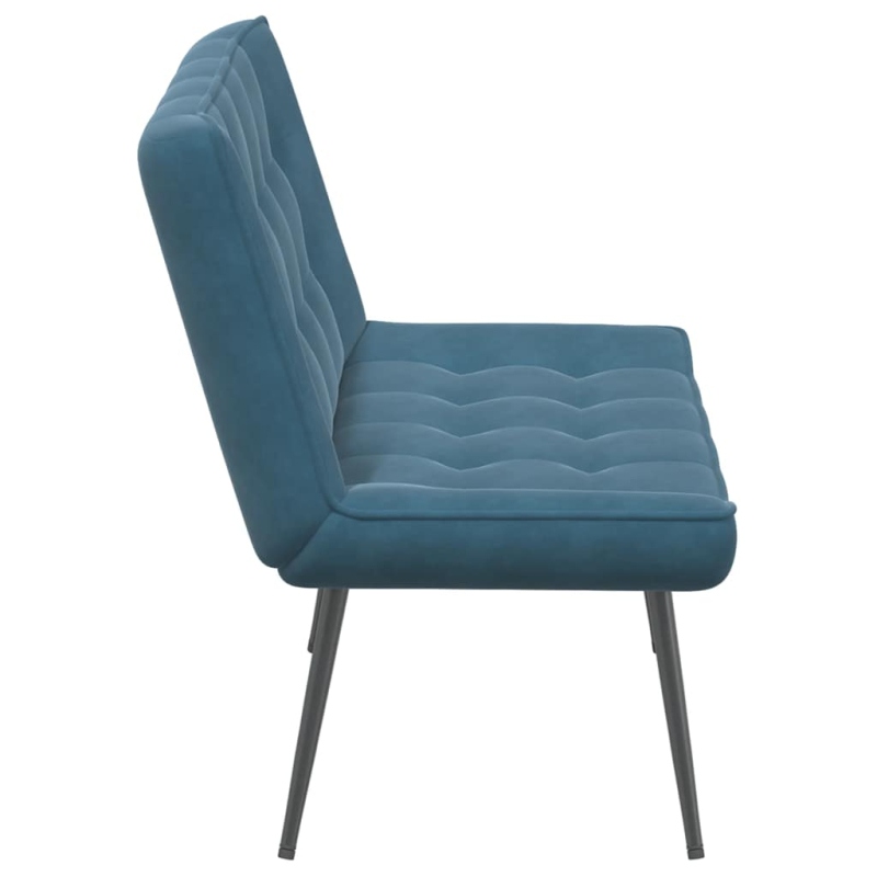 Sitzbank Blau 110x74x84 cm Samt