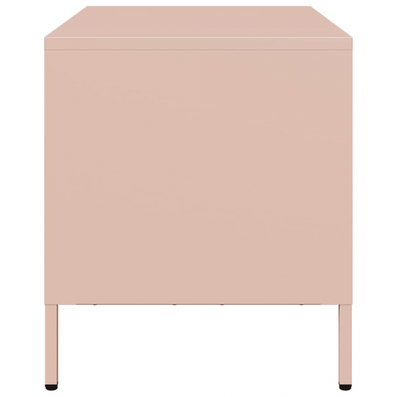 TV-Schrank Rosa 68x39x43,5 cm Kaltgewalzter Stahl