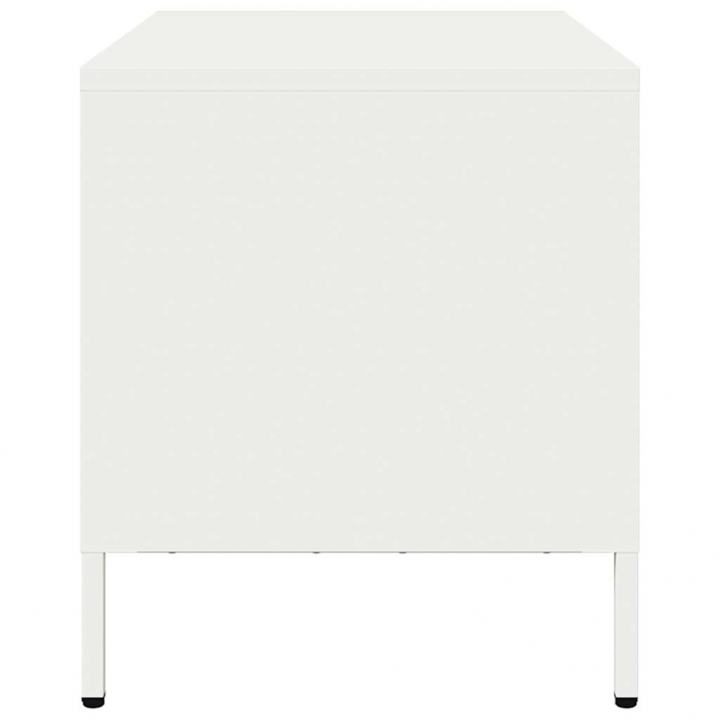 TV-Schrank Weiß 68x39x43,5 cm Kaltgewalzter Stahl