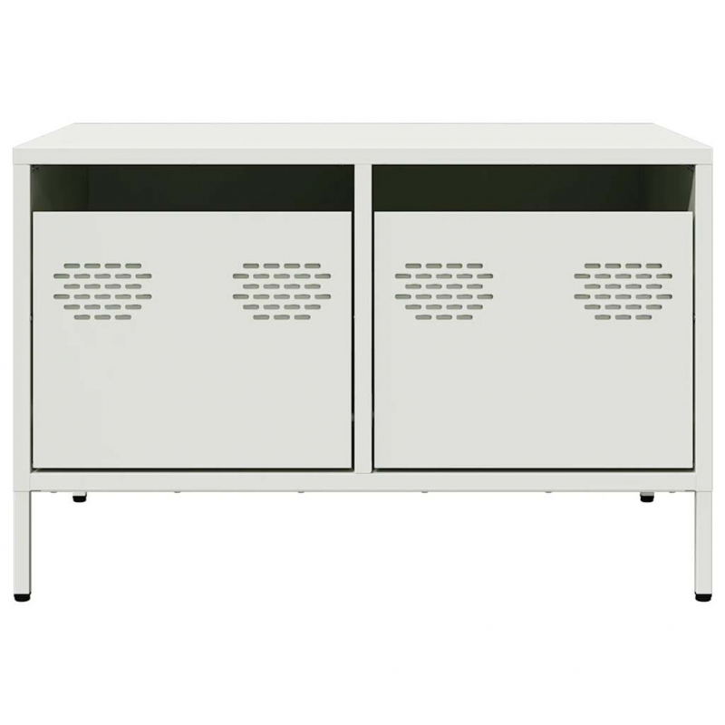 TV-Schrank Weiß 68x50x43,5 cm Kaltgewalzter Stahl