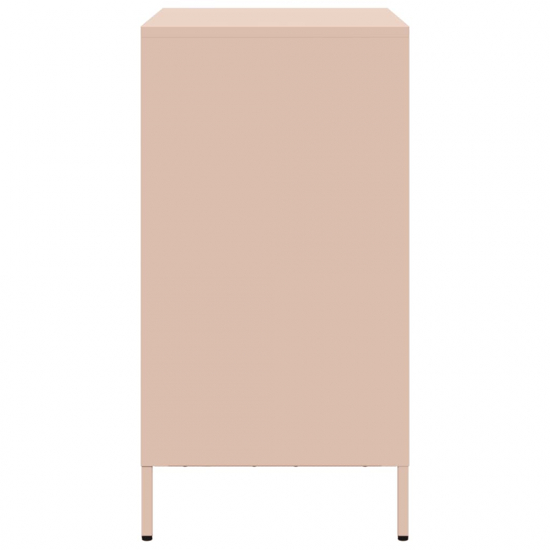 Sideboard Rosa 68x39x73,5 cm Kaltgewalzter Stahl