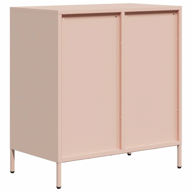 Sideboard Rosa 68x39x73,5 cm Kaltgewalzter Stahl