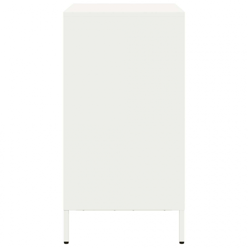 Sideboard Weiß 68x39x73,5 cm Kaltgewalzter Stahl