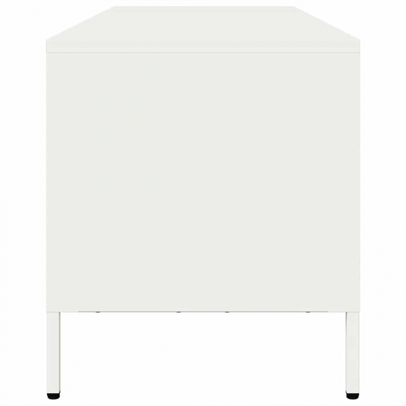 TV-Schrank Weiß 135x39x43,5 cm Kaltgewalzter Stahl
