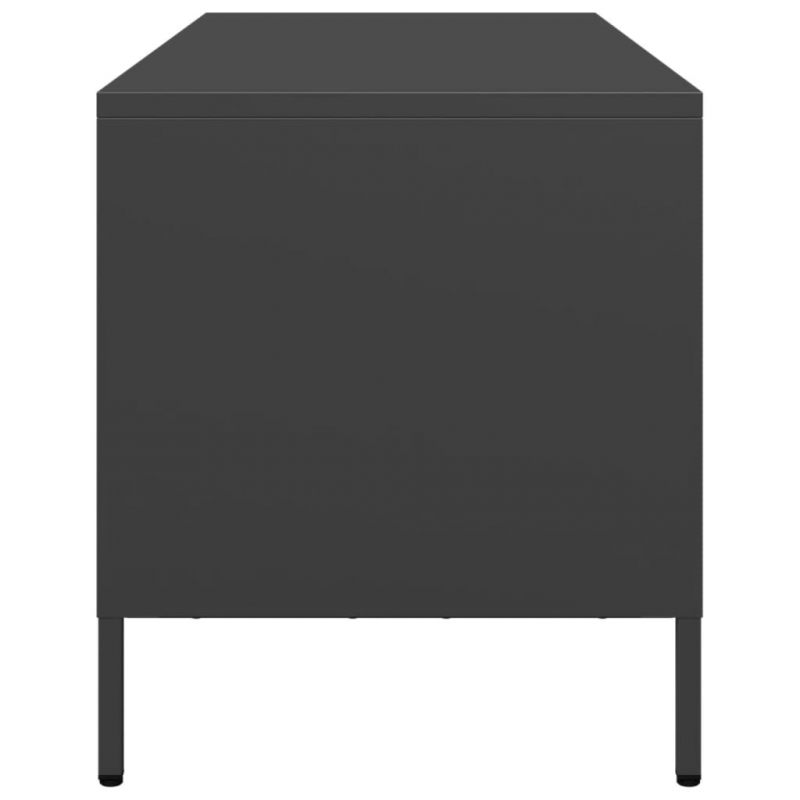 TV-Schrank Schwarz 68x39x43,5 cm Kaltgewalzter Stahl